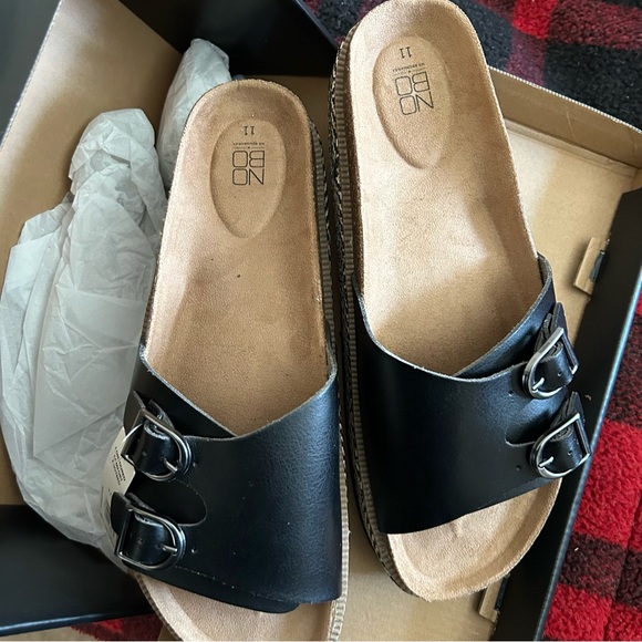 No Boundaries Shoes - No Boundaries Women's Cork Platform Contour Footbed Sandals NIB